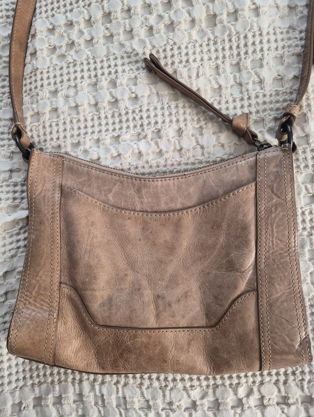 Frye Leather Crossbody Bag in Tan